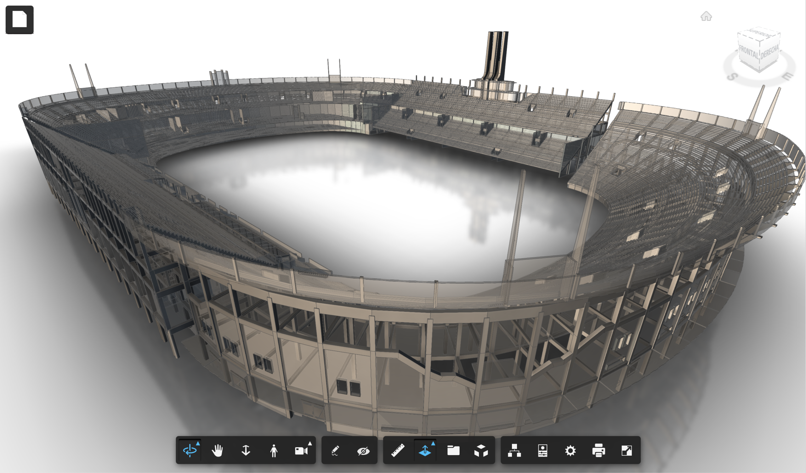 BIM y Futbol – Navega Online el Modelo BIM del Estadio Tomás Adolfo Ducó.