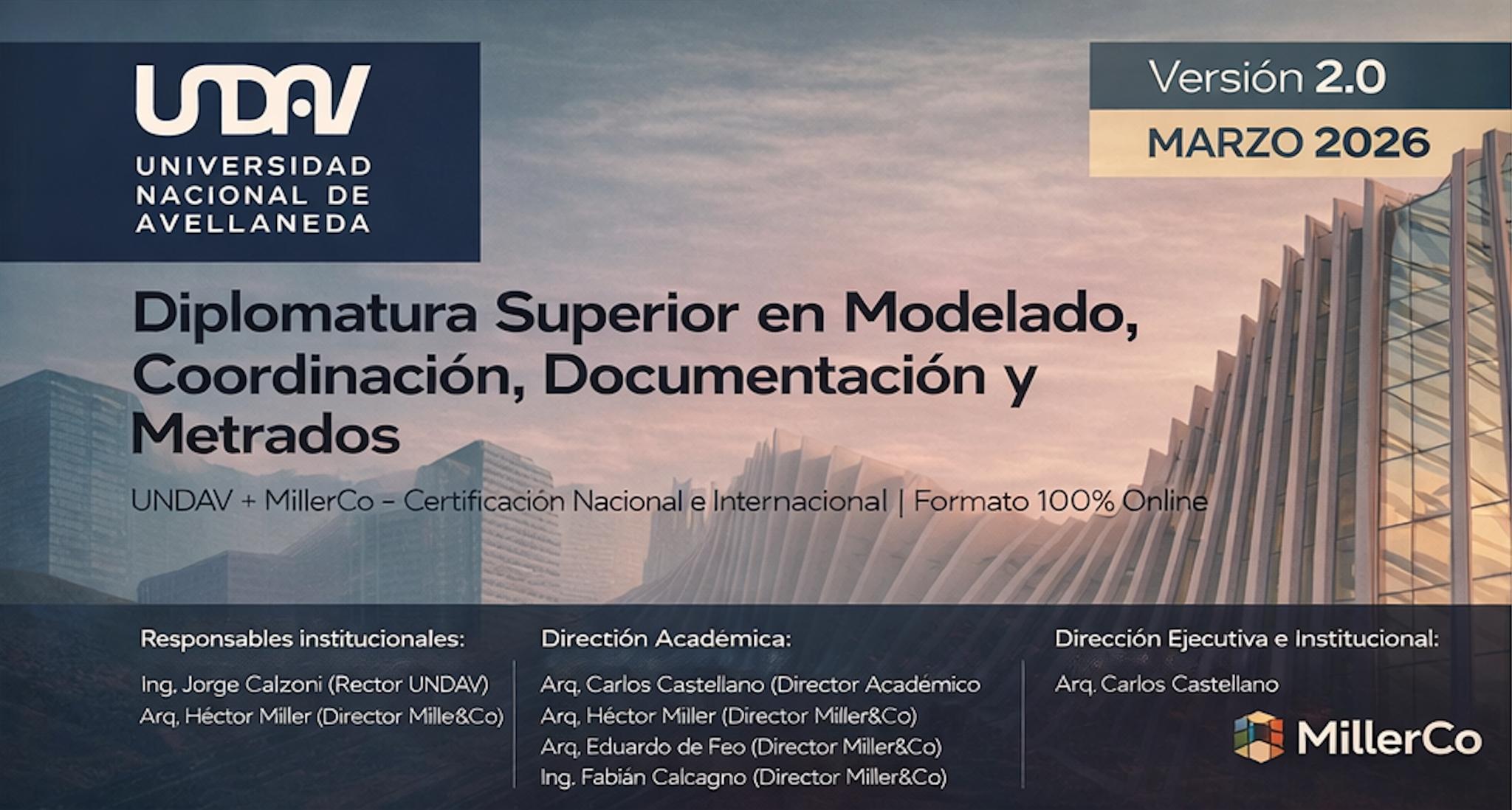 Diplomatura Superior BIM 2.0 : Modelado, Coordinación, Documentación y Metrados de Edificios bajo Protocolo