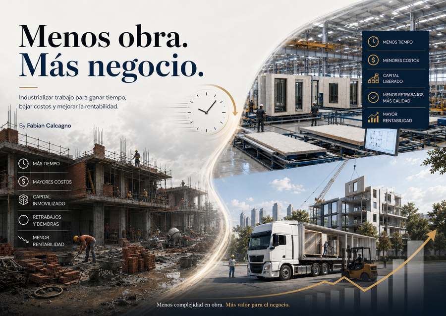 La obra del futuro no se construye «Más Rápido». Se construye «Antes»